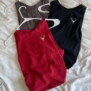 Bucked Up Razor Back Tank Tops (bundle of 3)